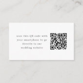 Blue Hydrangea Grand-millennial Online RSVPカード エンクロージャーカード (裏面)