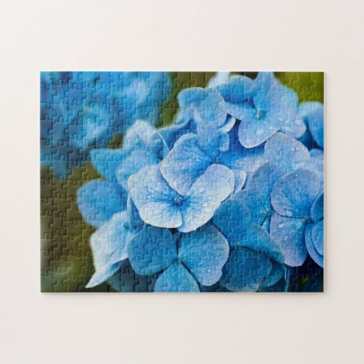 Blue Hydrangea Jigsaw puzzle ジグソーパズル (横)