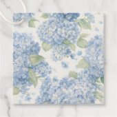 Blue Hydrangea Luxe Gift Tag | Coastal Hamptons  フェイバータグ (正面)