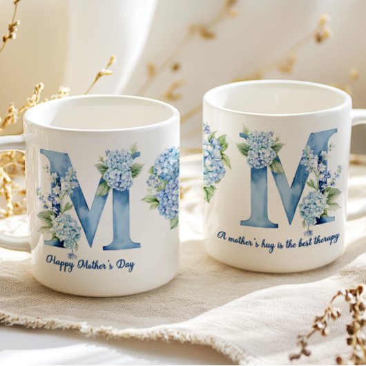 Blue Hydrangea Mothers Day Coffee Mug コーヒーマグカップ