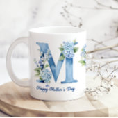 Blue Hydrangea Mothers Day Coffee Mug コーヒーマグカップ