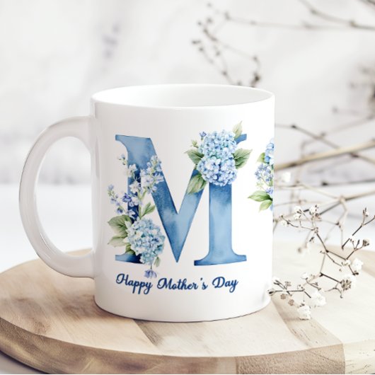 Blue Hydrangea Mothers Day Coffee Mug コーヒーマグカップ