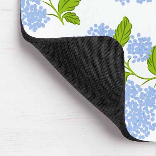 Blue Hydrangea Mousepad マウスパッド (コーナー)