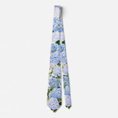 Blue hydrangea neck tie ネクタイ (正面)