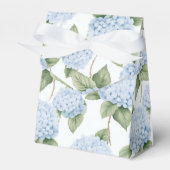 Blue Hydrangea Pattern Watercolor Floral Botanical フェイバーボックス (正面サイド)