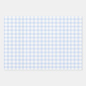 Blue Hydrangea Pattern Watercolor Floral Botanical ラッピングペーパーシート (正面2)