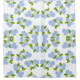 Blue Hydrangea Shower Curtain シャワーカーテン