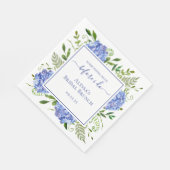 Blue Hydrangea Something Blue Before I Do スタンダードランチョンナプキン (角)