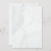  Blue Hydrangea String Lights Bridal Shower 招待状 (裏面)