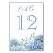 Blue Hydrangea Table Number テーブルナンバー (正面)
