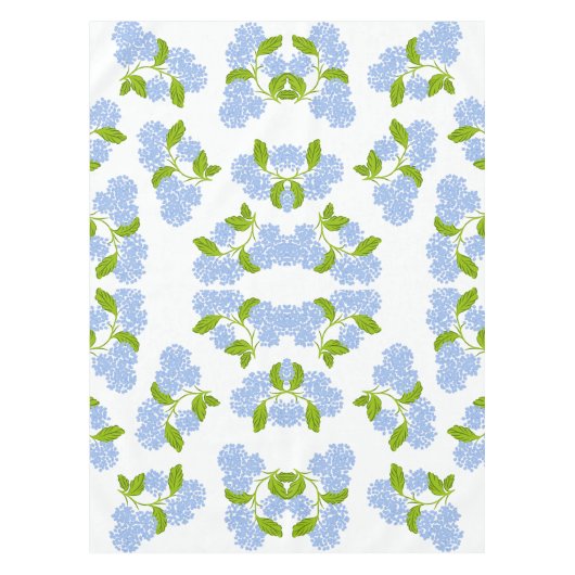 Blue Hydrangea Tablecloth テーブルクロス (正面)
