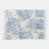 Blue Hydrangea Tea Towel Coastal Cottage Gift キッチンタオル (横)