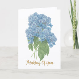 Blue Hydrangea Thinking of You Card カード