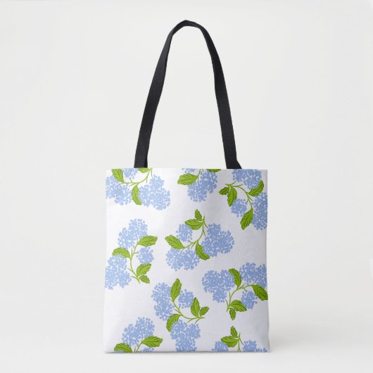 Blue Hydrangea Tote Bag トートバッグ (正面)