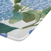 Blue Hydrangea Watercolor Floral Coastal カッティングボード (角)