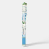 Blue Hydrangea Watercolor Name Case-Mate iPhoneケース (裏面 / 右)