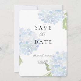 Blue Hydrangea Wedding Save The Date セーブザデート
