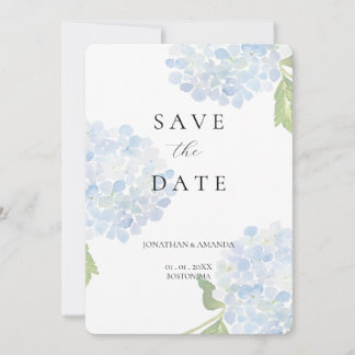 Blue Hydrangea Wedding Save The Date セーブザデート