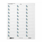 Blue Hydrangeas ラベル (フルシート)