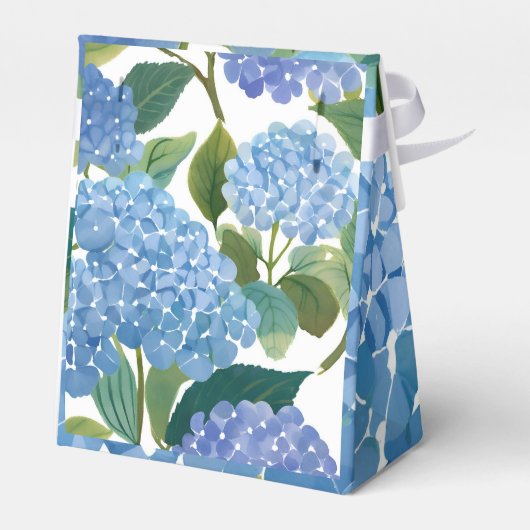 Blue Hydrangeas | Beautiful Floral フェイバーボックス (裏面サイド)
