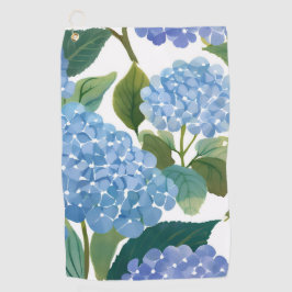 Blue Hydrangeas | Beautiful Floral Bush ゴルフタオル