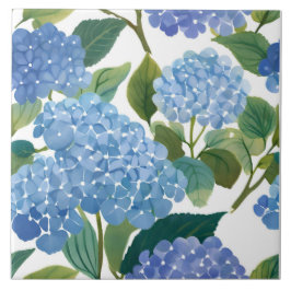 Blue Hydrangeas | Beautiful Floral Bush タイル