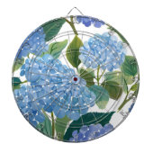 Blue Hydrangeas | Beautiful Floral Bush ダーツボード (正面)