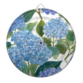 Blue Hydrangeas | Beautiful Floral Bush ダーツボード