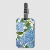 Blue Hydrangeas | Beautiful Floral Bush ラゲッジタグ (正面縦)