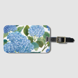 Blue Hydrangeas | Beautiful Floral Bush ラゲッジタグ