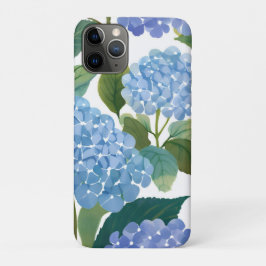 Blue Hydrangeas | Beautiful Floral Bush iPhone 11 Proケース