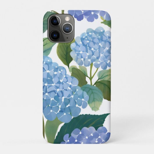 Blue Hydrangeas | Beautiful Floral Bush Case-Mate iPhoneケース (裏)