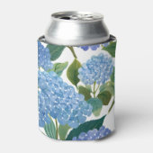 Blue Hydrangeas | Beautiful Floral Garden 缶クーラー (缶正面)