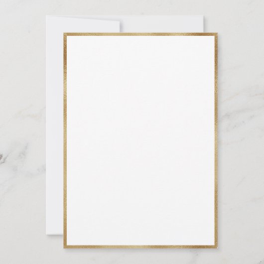 Blue Hydrangeas Elegant Wedding  招待状 (裏面)