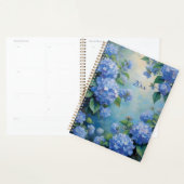 Blue Hydrangeas Floral Spiral-Bound Planner Spring プランナー手帳 (ディスプレー)