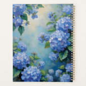Blue Hydrangeas Floral Spiral-Bound Planner Spring プランナー手帳 (裏面)
