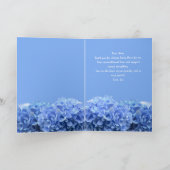 Blue Hydrangeas Mothers Day Message Card 招待状 (内部)