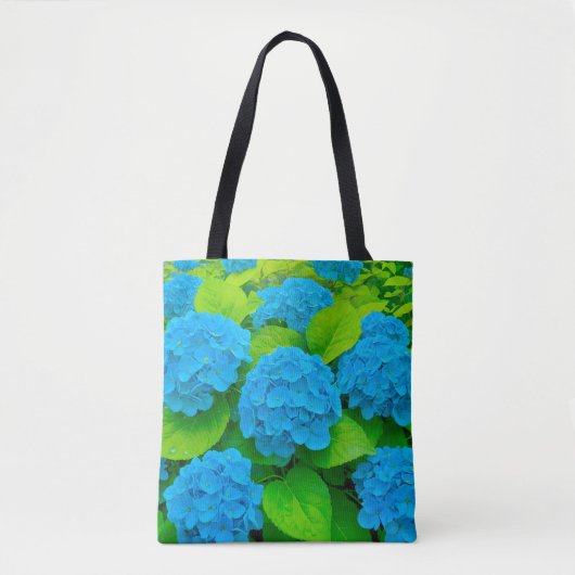 Blue Hydrangeas Tote Bag トートバッグ (正面)