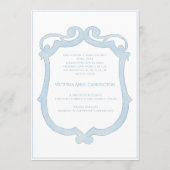 Blue Hydrangeas Vintage Birth Announcement 招待状 (裏面)