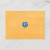 Blue Hydrangeas Wedding Welcome Gift Bag Basket プレイスカード (裏面)