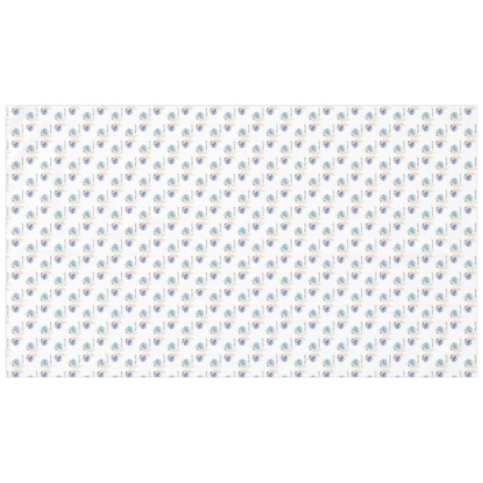 Blue Hyndrangea flower Wedding Decor Newlyweds  テーブルクロス (正面(横))