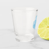 Blue Ice Cube ショットグラス (左)
