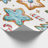 Blue Icing Christmas Cookies ラッピングペーパー (角)