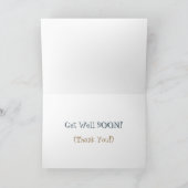 BLUE IGUANA/HEAD TILTED/"PRETTY PLEASE?/GET WELL S カード (内部)