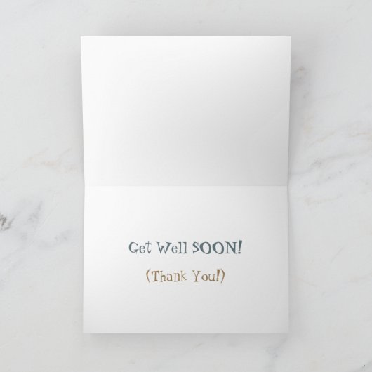 BLUE IGUANA/HEAD TILTED/"PRETTY PLEASE?/GET WELL S カード (内部)