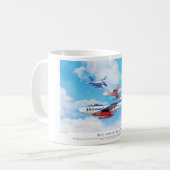 Blue Impulse Japan Air Self-Defense Force (JASDF) コーヒーマグカップ (正面左)