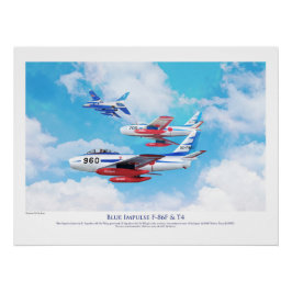 Blue Impulse  Japan Air Self-Defense Force (JASDF) ポスター