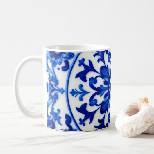 Blue Ink Oriental Mug コーヒーマグカップ (ドーナツ)