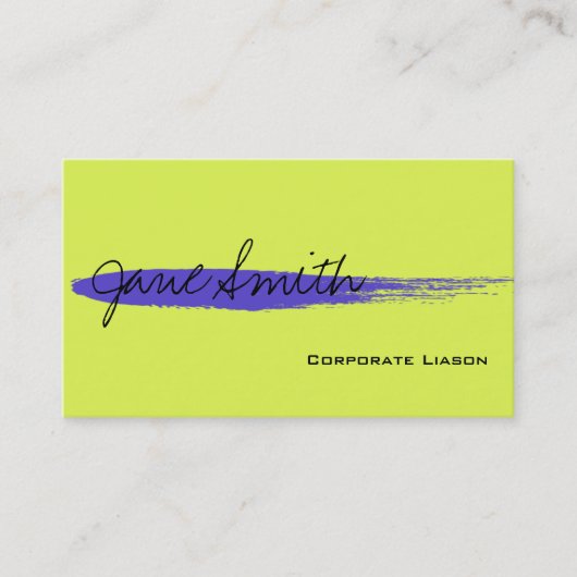 Blue Ink Spot Standard名刺 名刺 (正面)