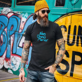 Blue inked Hand-lettered Ancient Latin Quote Tシャツ